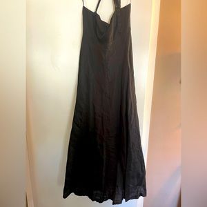 Dissh Black Linen Midi Dress